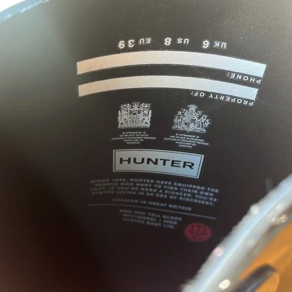 Hunter boots. Size 8 w - Picture 2 of 2